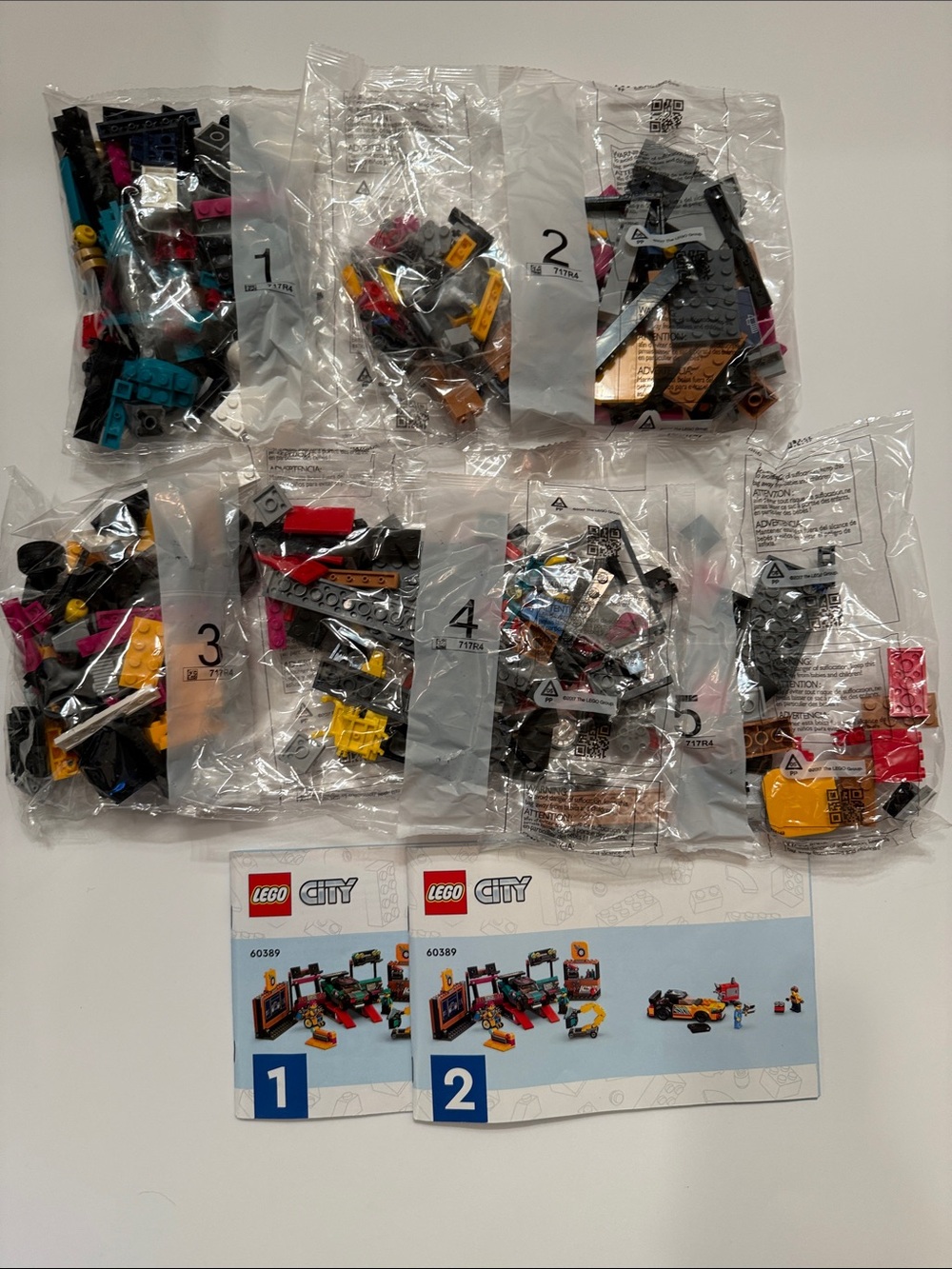 LEGO City Custom Car Garage, 60389, Sealed Bags, Instructions (No Box)